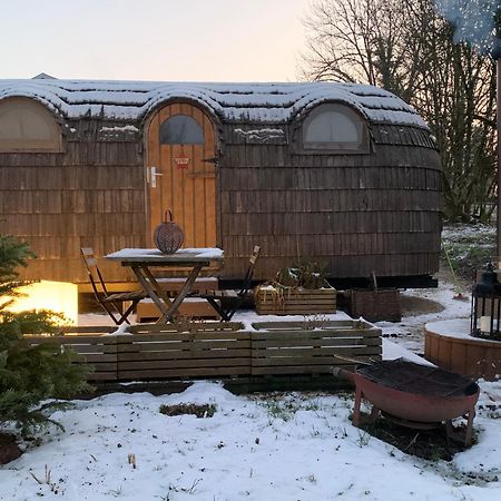 Cabane En Bois Avec Bain Nordique Et Sauna Marigny  Exterior photo